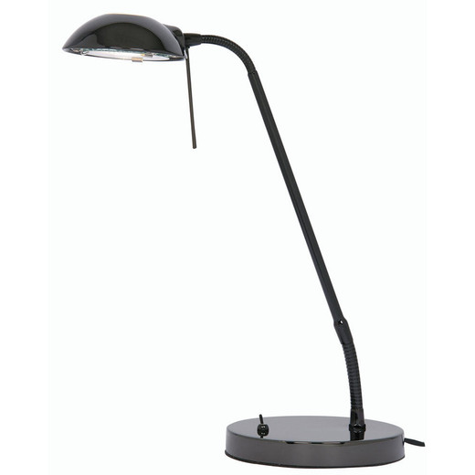 Oaks Lighting Metis Black Chrome Flexible Table Lamp 