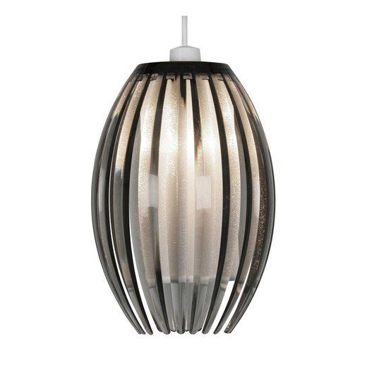 Oaks Lighting Shimna Smoked Acrylic 14cm Easy Fit Shade Only