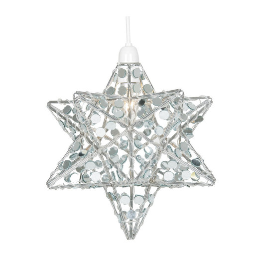 Oaks Lighting Star Chrome with Mirror Discs Easy Fit Pendant Light 