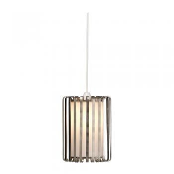 Oaks Lighting Lech Satin Nickel Non Electric 19cm Easy Fit Shade Only