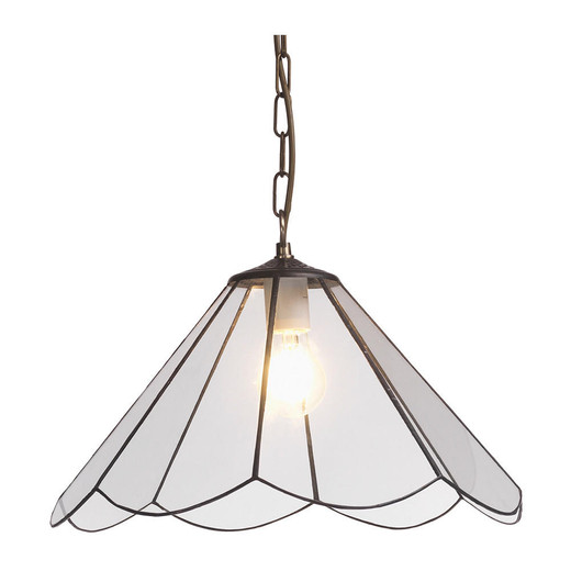 Oaks Lighting Permo Clear Tiffany Pendant Light 