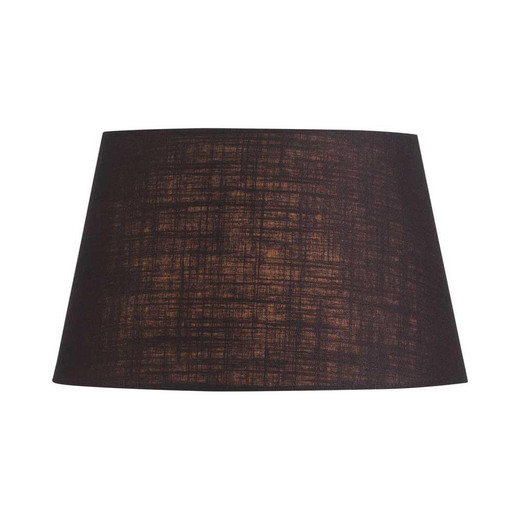 Oaks Lighting Linen Drum Charcoal 35cm Shade Only 