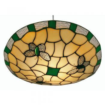 Oaks Lighting Butterfly Green Non Electric Tiffany Easy Fit Shade Only