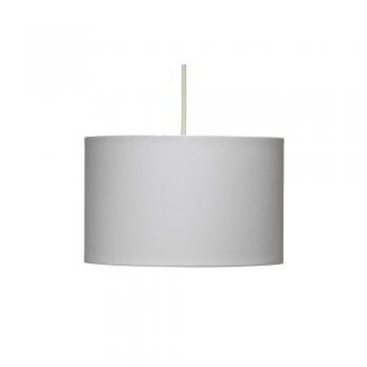 Oaks Lighting Straight Drum Soft Grey Shade Only 