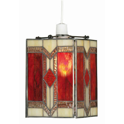 Oaks Lighting Aztec Non Electric Tiffany Easy Fit Shade Only