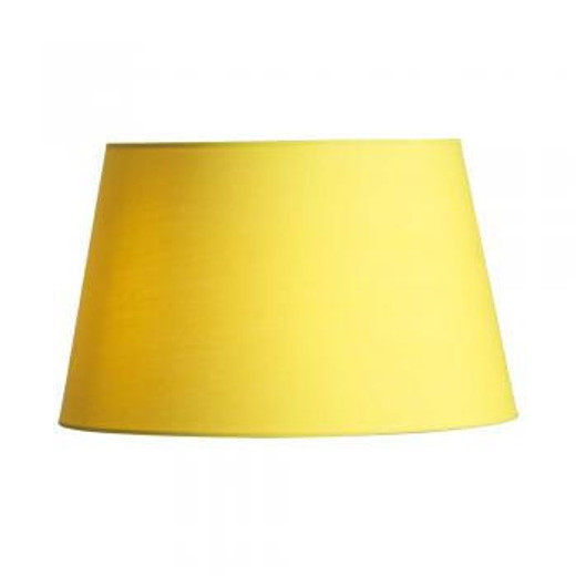 Oaks Lighting Cotton Drum Yellow 25cm Shade Only 
