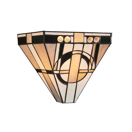 Interiors 1900 Metropolitan Black Tiffany Wall Light 