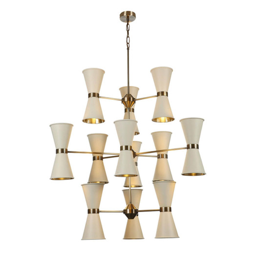 David Hunt Hyde 24 Light Pendant With Bespoke Metal Shades 