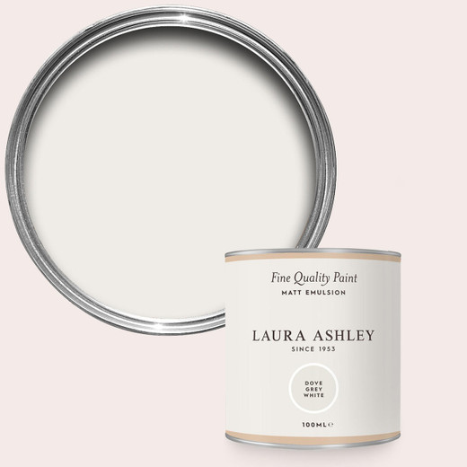 Laura Ashley Homeware Laura Ashley Dove Grey White 100ml Tester Pot 