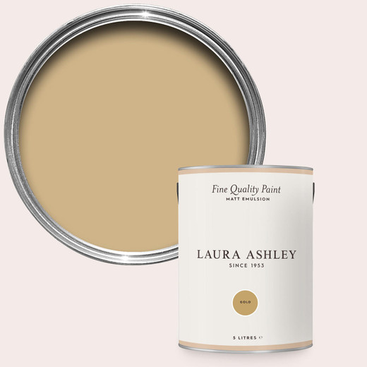 Laura Ashley Homeware Laura Ashley Gold 5l Matt Emulsion Paint 