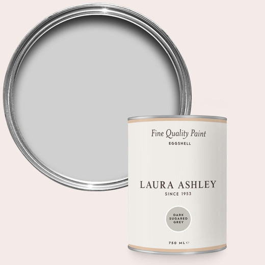 Laura Ashley Homeware Laura Ashley Dark Sugared Grey 750ml Eggshell Paint 