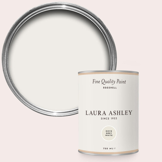 Laura Ashley Homeware Laura Ashley Dove Grey White 750ml Eggshell Paint 