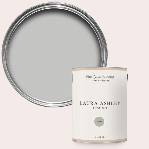 Laura Ashley Homeware Laura Ashley Silver 5l Matt Emulsion Paint 