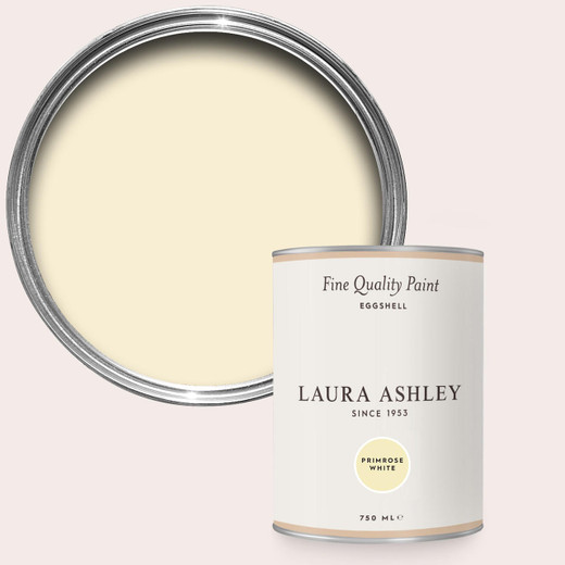 Laura Ashley Homeware Laura Ashley Primrose White 750ml Eggshell Paint 