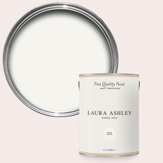 Laura Ashley Homeware Laura Ashley Pure White 5l Matt Emulsion Paint 