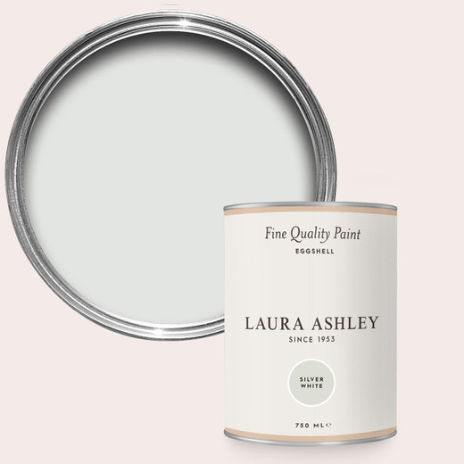 Laura Ashley Homeware Laura Ashley Silver White 750ml Eggshell Paint 