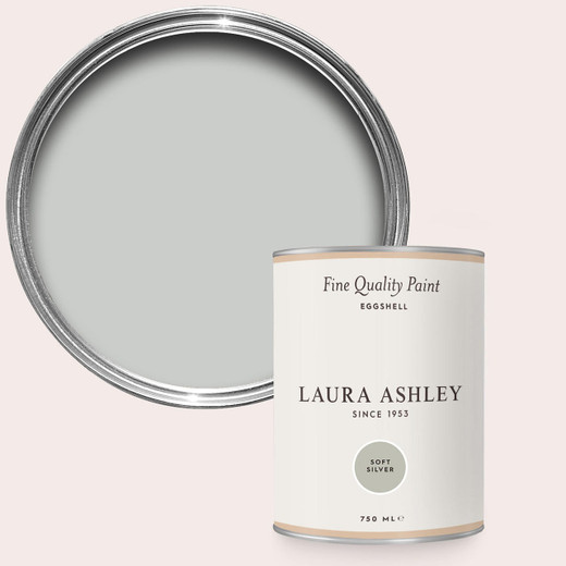 Laura Ashley Homeware Laura Ashley Soft Silver 750ml Eggshell Paint 