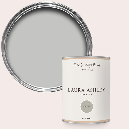 Laura Ashley Homeware Laura Ashley Silver 750ml Eggshell Paint 