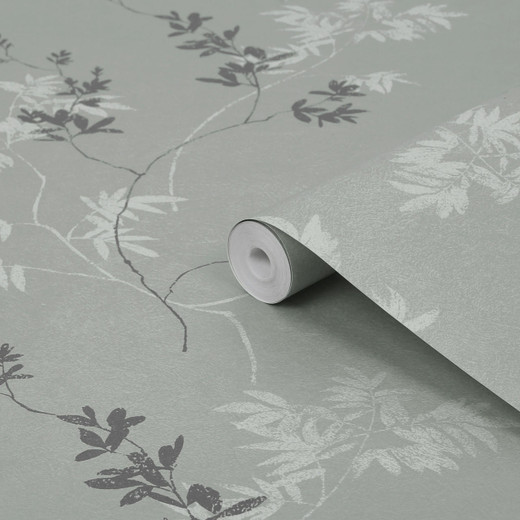 Laura Ashley Homeware Laura Ashley Mineral Green Mari Wallpaper 