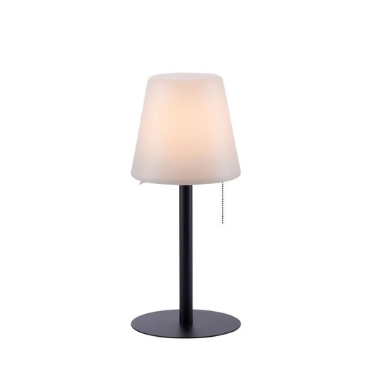 Leuchten Direkt Keno Black with Opal Polycarbonate Dimmable Rechargable Portable Table Lamp - Clearance 