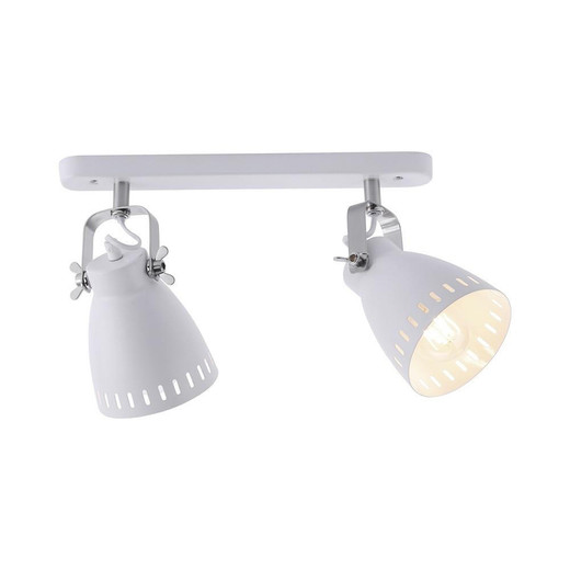 Leuchten Direkt EVA 2 Light White Adjustsble Bar Spotlight - Clearance 