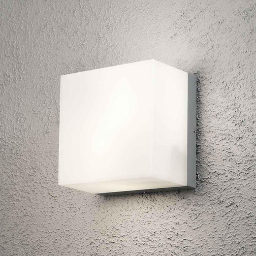 Konstsmide Sanremo 2 Light Grey Aluminium Wall Light - Clearance 