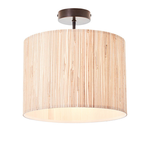 Longshore Natural Seagrass Shade Semi Flush Ceiling Light