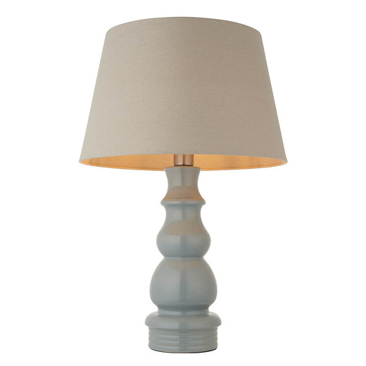 Provence and Cici Grey Glaze with Grey Shade 45.5 Table Lamp