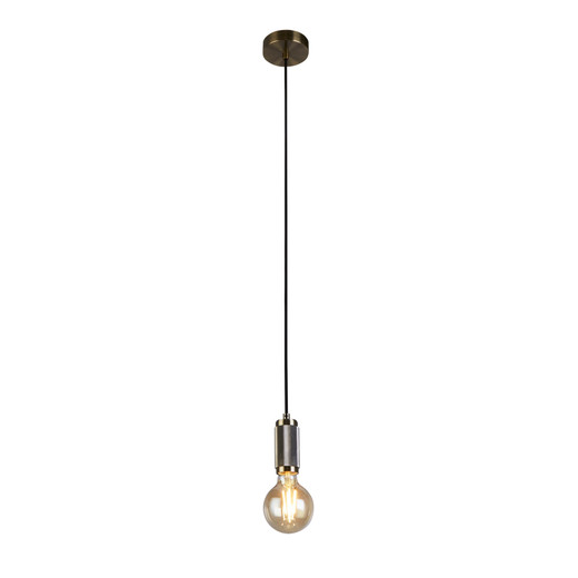 Braided Satin Brass with Gold Lighting Suspension