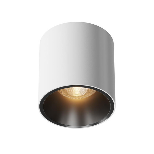 Maytoni Alfa LED White with Black 12W 3000K Surface Downlight 