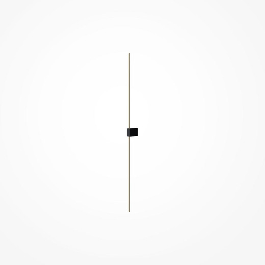 Maytoni Pars Black with Gold 12W Up and Down Wall or Ceiling Light 