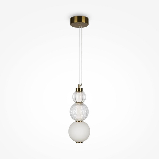 Maytoni Collar Gold with Glass 16W Pendant Light 