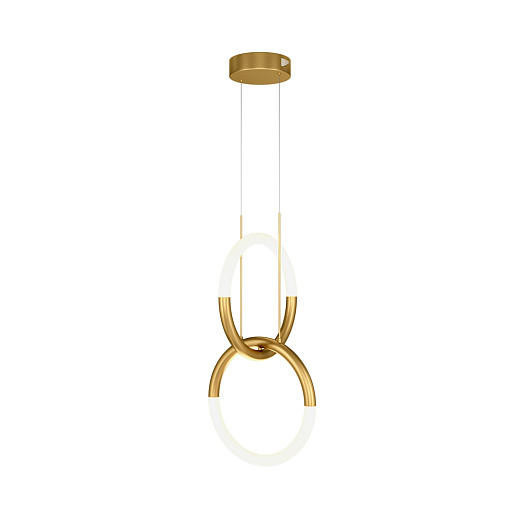 Maytoni Node 2 Light Gold with White Diffuser Pendant Light 