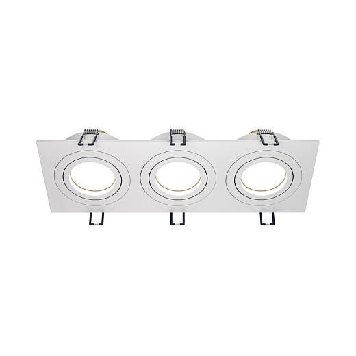 Maytoni Atom 3 Light White Adjustable Ceiling Recessed Light 