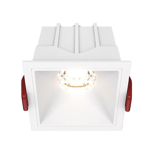Maytoni Alfa LED White 10W 3000K Square Recessed Light 