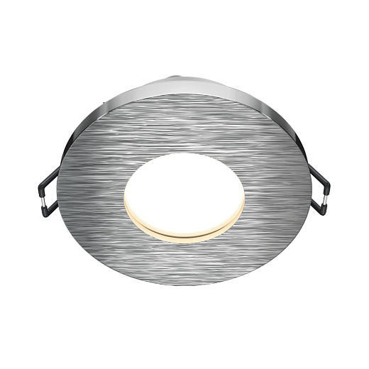 Maytoni Stark Silver with White Diffuser Round Ceiling Recessed Light 
