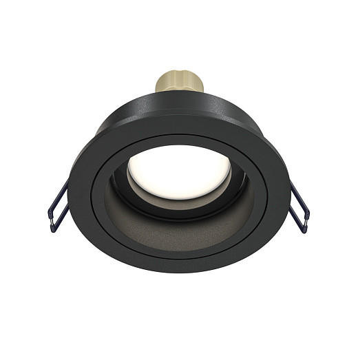 Maytoni Atom Black Adjustable Round 4cm Ceiling Recessed Light 