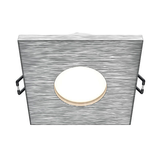 Maytoni Stark Silver with White Diffuser Square Ceiling Recessed Light 