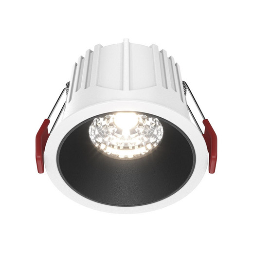 Maytoni Alfa LED Black with White 15W 4000K Round Recessed Light 