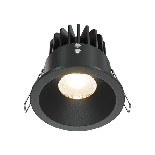 Maytoni Zoom Black Dimmable 12W IP65 Ceiling Recessed Light 