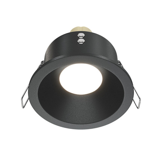 Maytoni Zoom Black 50W Round IP65 Ceiling Recessed Light 