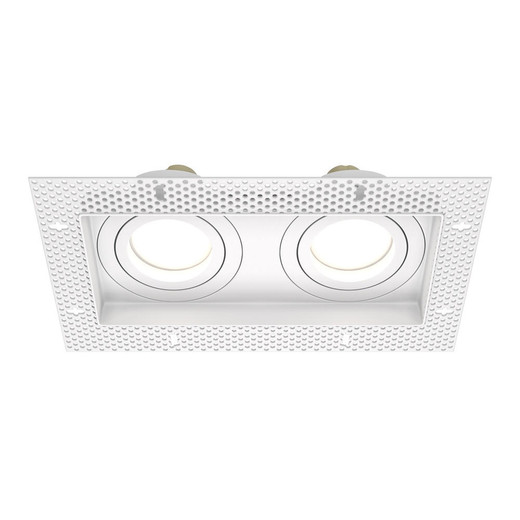 Maytoni Atom 2 Light White Caved-in Adjustable Ceiling Recessed Downlight 