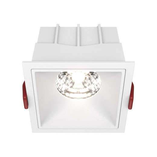 Maytoni Alfa LED White 15W 4000K Square Recessed Light 