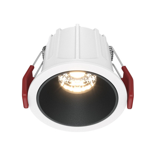 Maytoni Alfa LED Black with White 10W 3000K Dimmable Round Recessed Light 