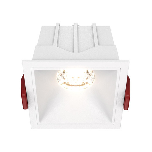 Maytoni Alfa LED White 10W 3000K Dimmable Square Recessed Light 