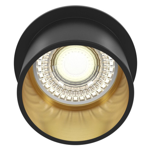 Maytoni Reif Black with Gold Recessed Downlight 