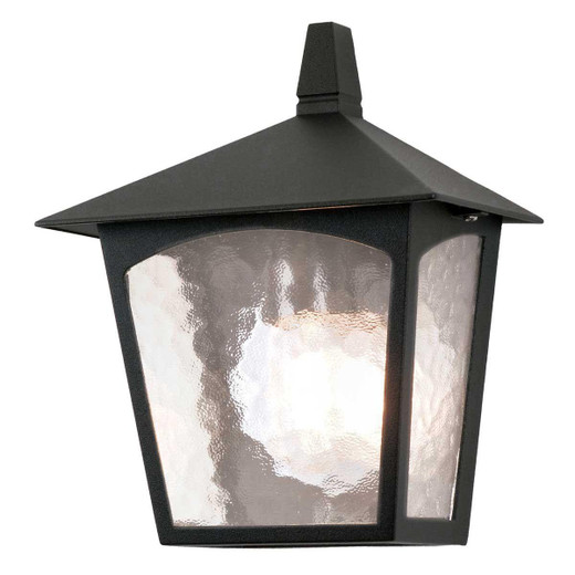 Elstead Lighting York Black Lantern IP44 Wall Light 