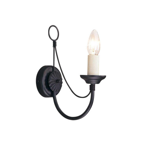 Elstead Lighting Carisbroke Black Wall Light 