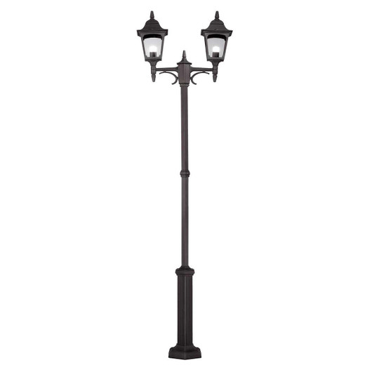 Elstead Lighting Chapel 2 Light Black Lamp Post Light 