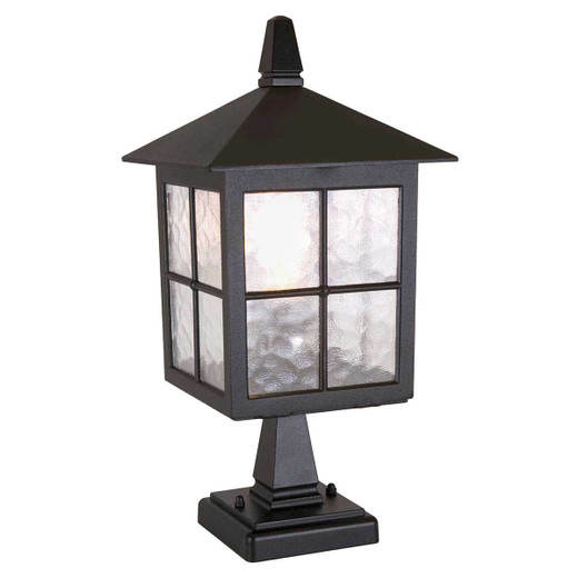 Winchester Black Lantern IP43 Top Post Light